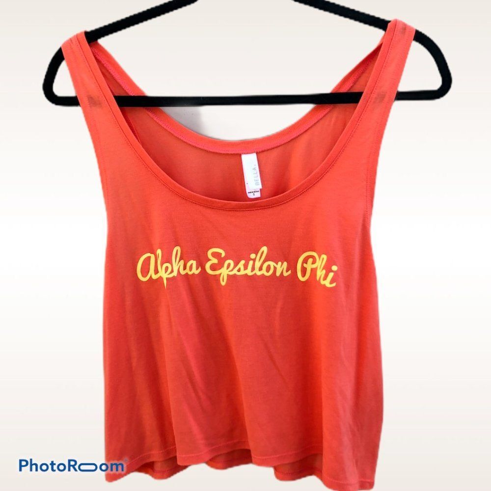 AEPhi - Orange and Yellow Tank Top Womens Sz S 0257